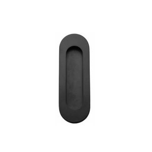 Schuifdeurkom ovaal 120x41mm blind mat zwart - Formani 1504M003NMXX0 - Deurbeslag-en-meer