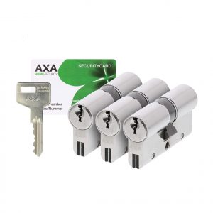 Cilinder AXA Xtreme Security SKG*** 30/30 per 3 stuks gelijksluitend