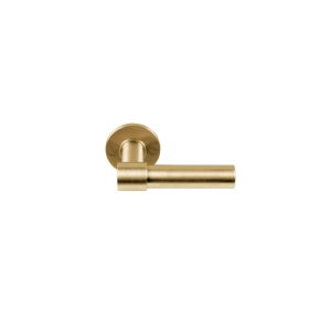 Deurkruk PBL20/50 PVD mat goud op rozet dubbel geveerd - Formani 2701D004IMXX0- Deurbeslag-en-meer