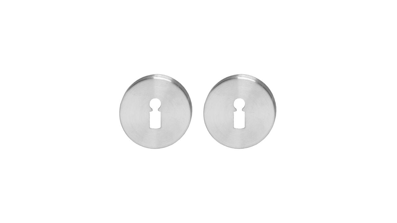 Sleutelrozet rond 55x8mm verdekt rvs geborsteld - Intersteel 0035.346486 - Deurbeslag-en-meer.nl