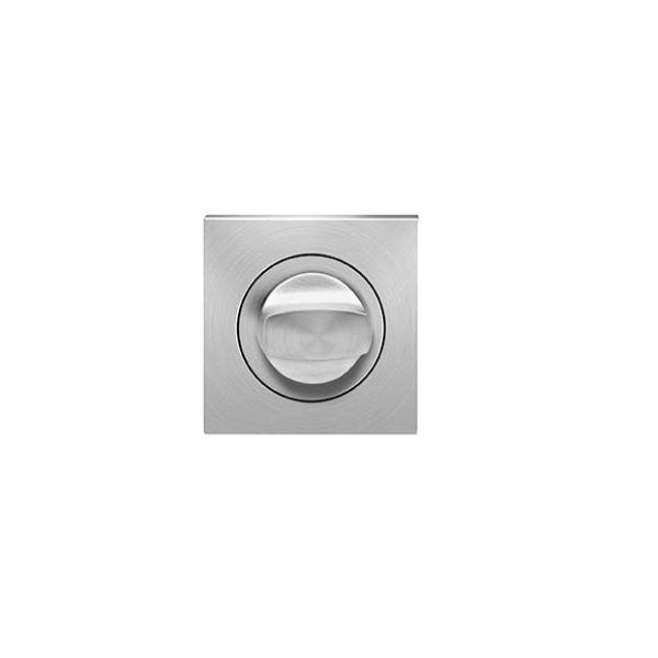 Toiletgarnituur EZ1340-BAD71 RVS vierkant knop - Karcher Design - Deurbeslag-en-meer