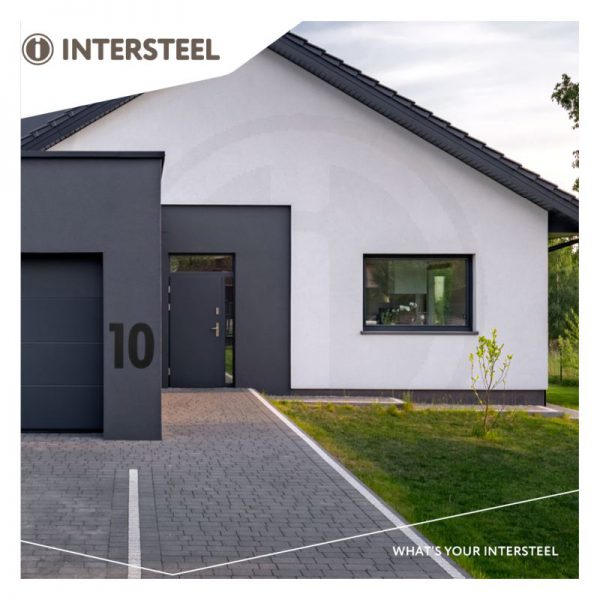 Huisnummer XXL mat zwart 50cm Intersteel 0023.4021 - Deurbeslag-en-meer.nl