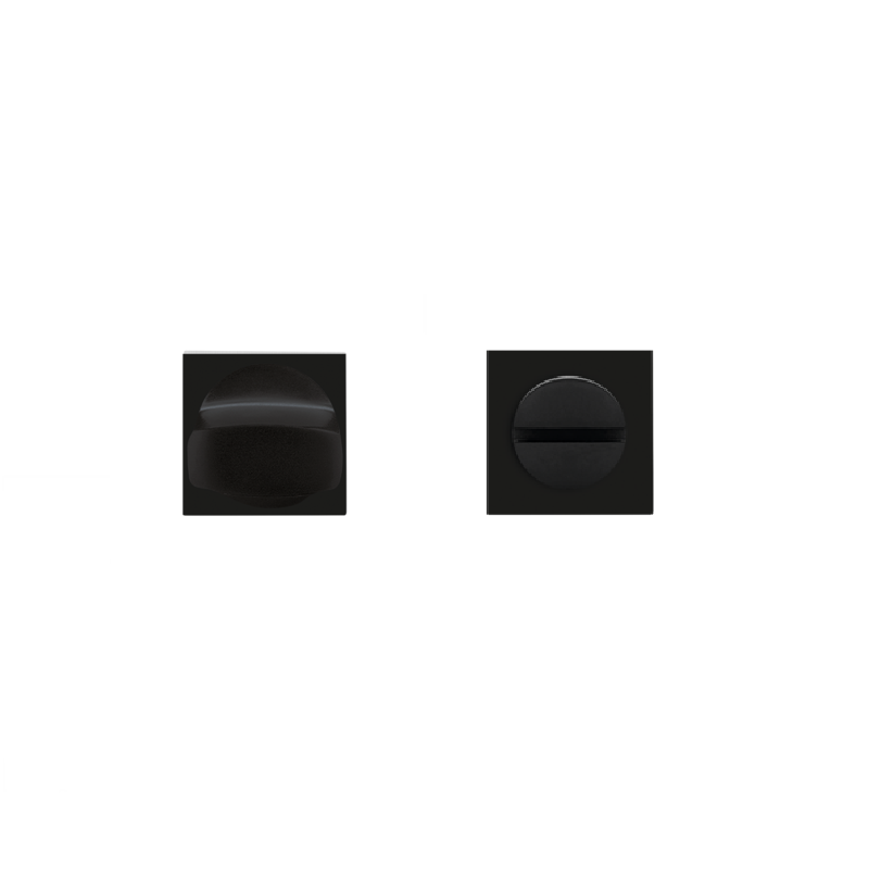 Minirozet vierkant met wc-sluiting zwart EZ140Q-BAD83 Karcher Design - Deurbeslag-en-meer.nl