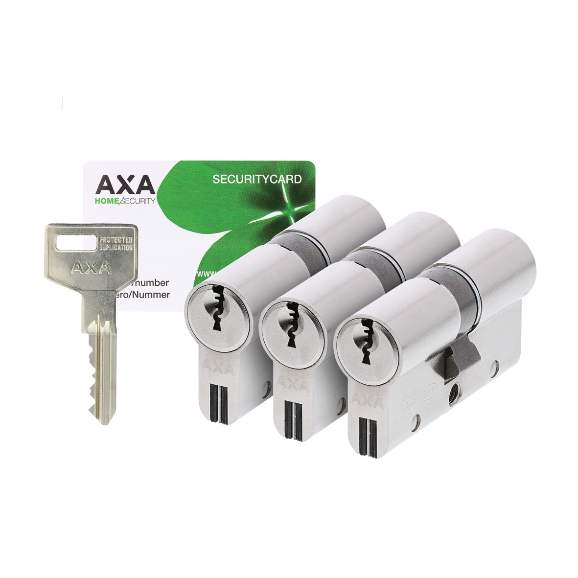 Cilinder AXA Xtreme Security SKG*** 30/30 per 4 stuks gelijksluitend - en meer