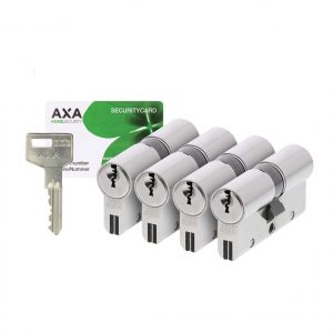 Cilinder AXA Xtreme Security SKG*** 30/30 per 4 stuks gelijksluitend