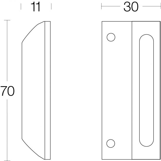 tek. Sluitplaat voor raamsluiting nikkel mat -Intersteel 0019.561500 -Deurbeslag-en-meer.nl