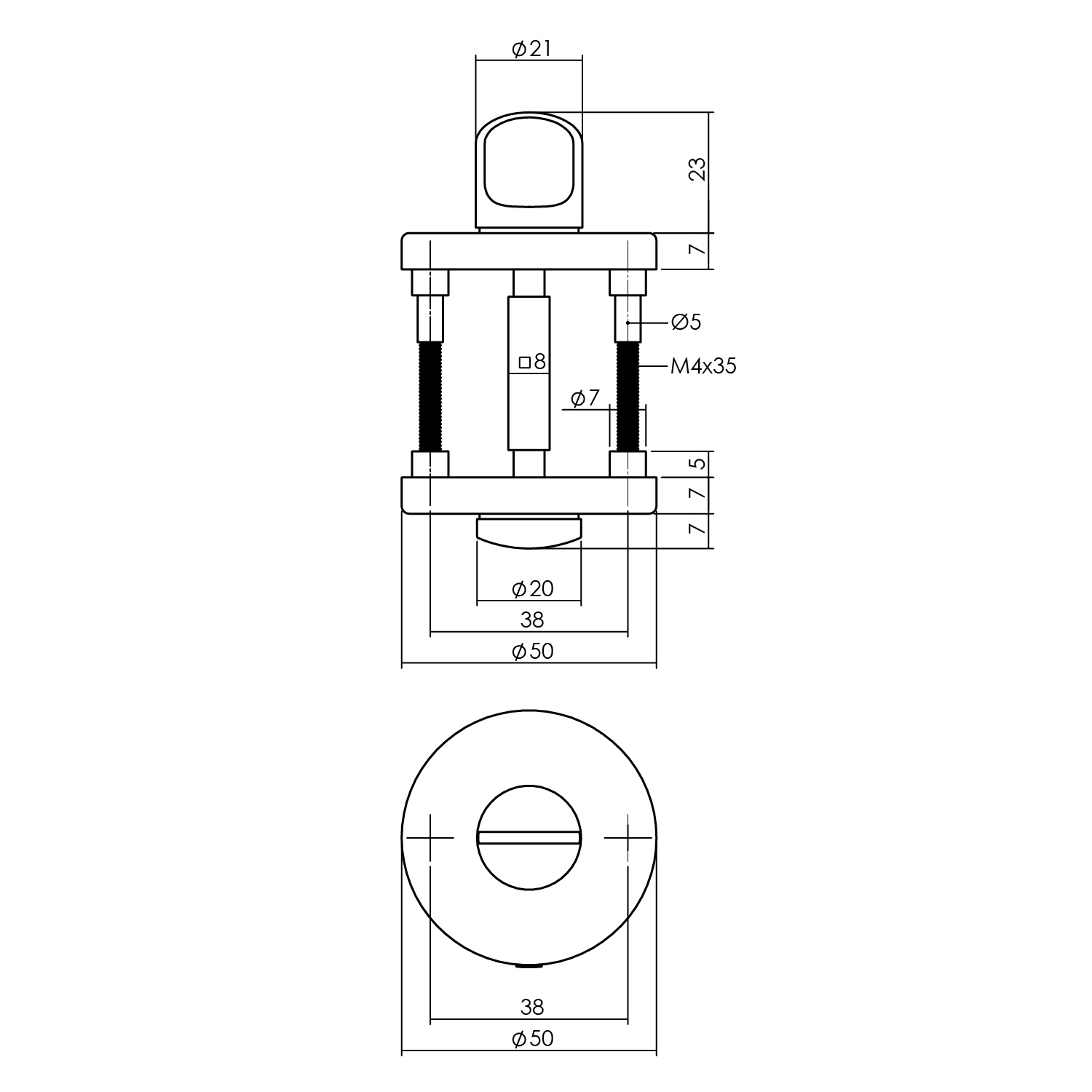 WC-sluiting 50x7 mm mat zwart - Deurbeslag-en-meer.nl