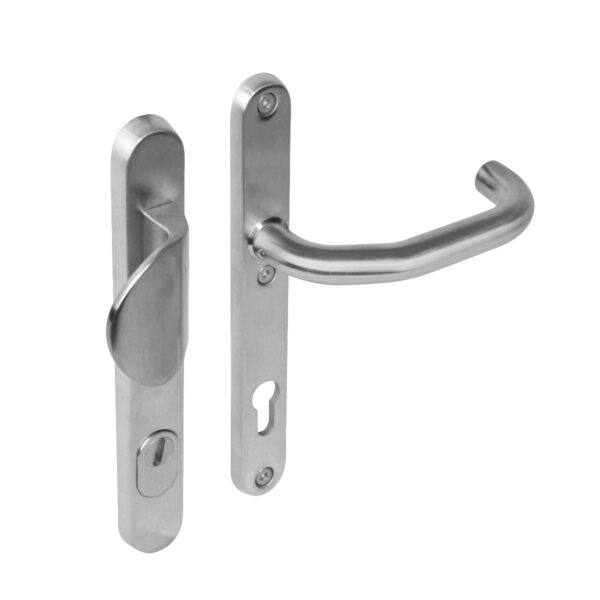 Voordeurbeslag smal RVS PC92 SKG3 - Intersteel 0035.398049 - Deurbeslag-en-meer.nl