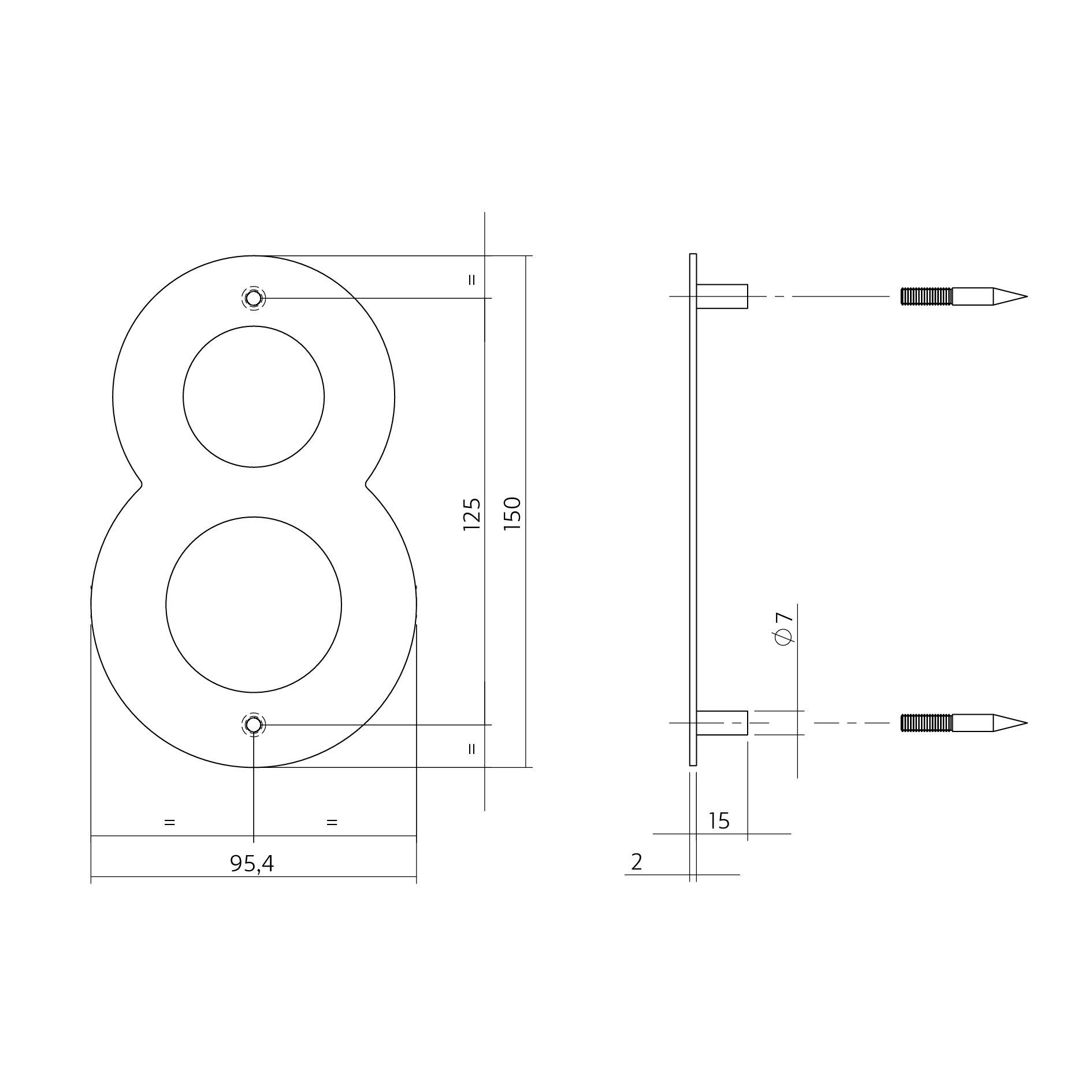 Huisnummer 8 rvs geborsteld 150x2mm-Deurbeslag-en-meer.nl