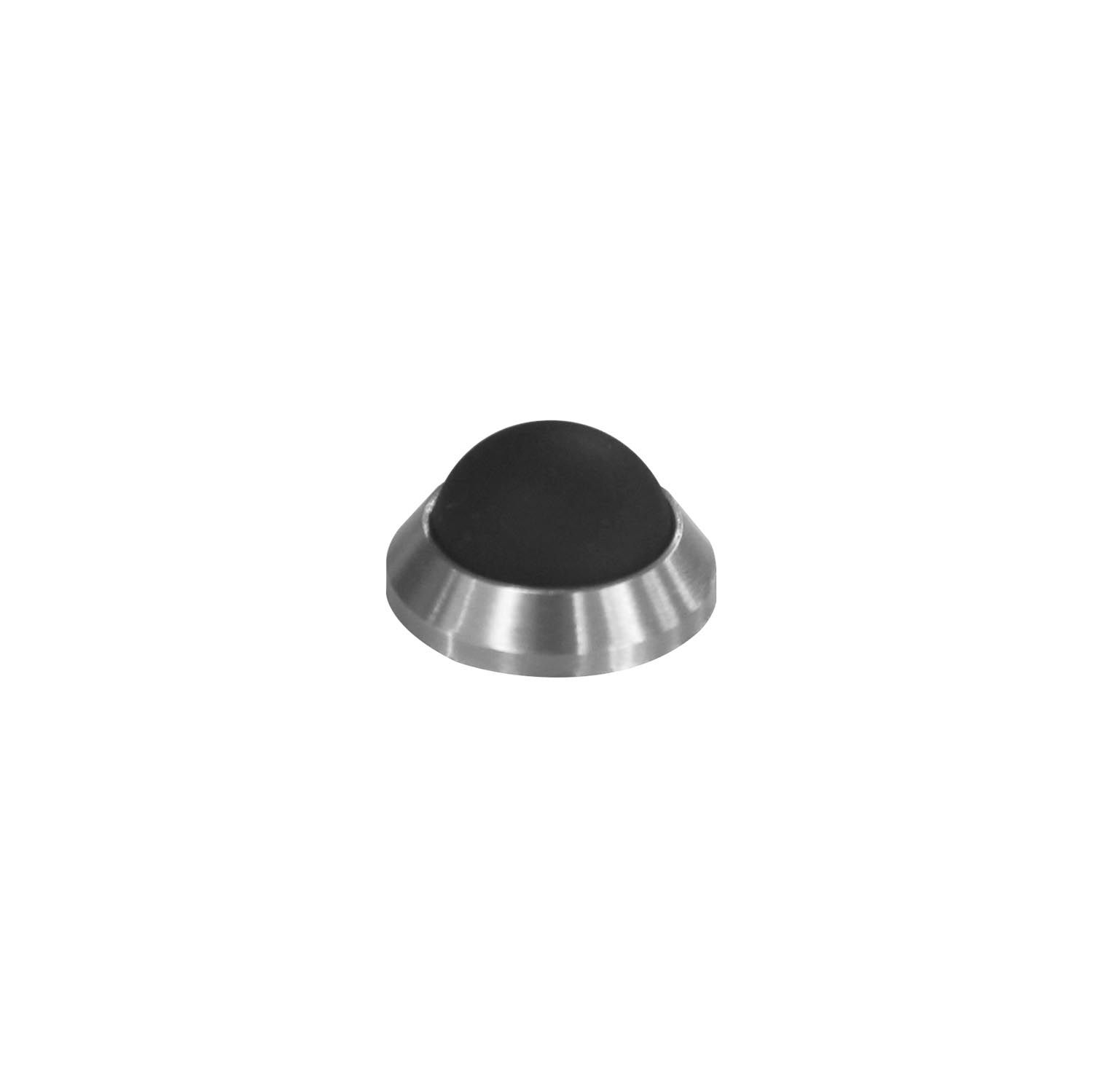 Deurstop bol ø20mm wandmontage rvs geborsteld Intersteel 0035.442150 - Deurbeslag-en-meer.nl