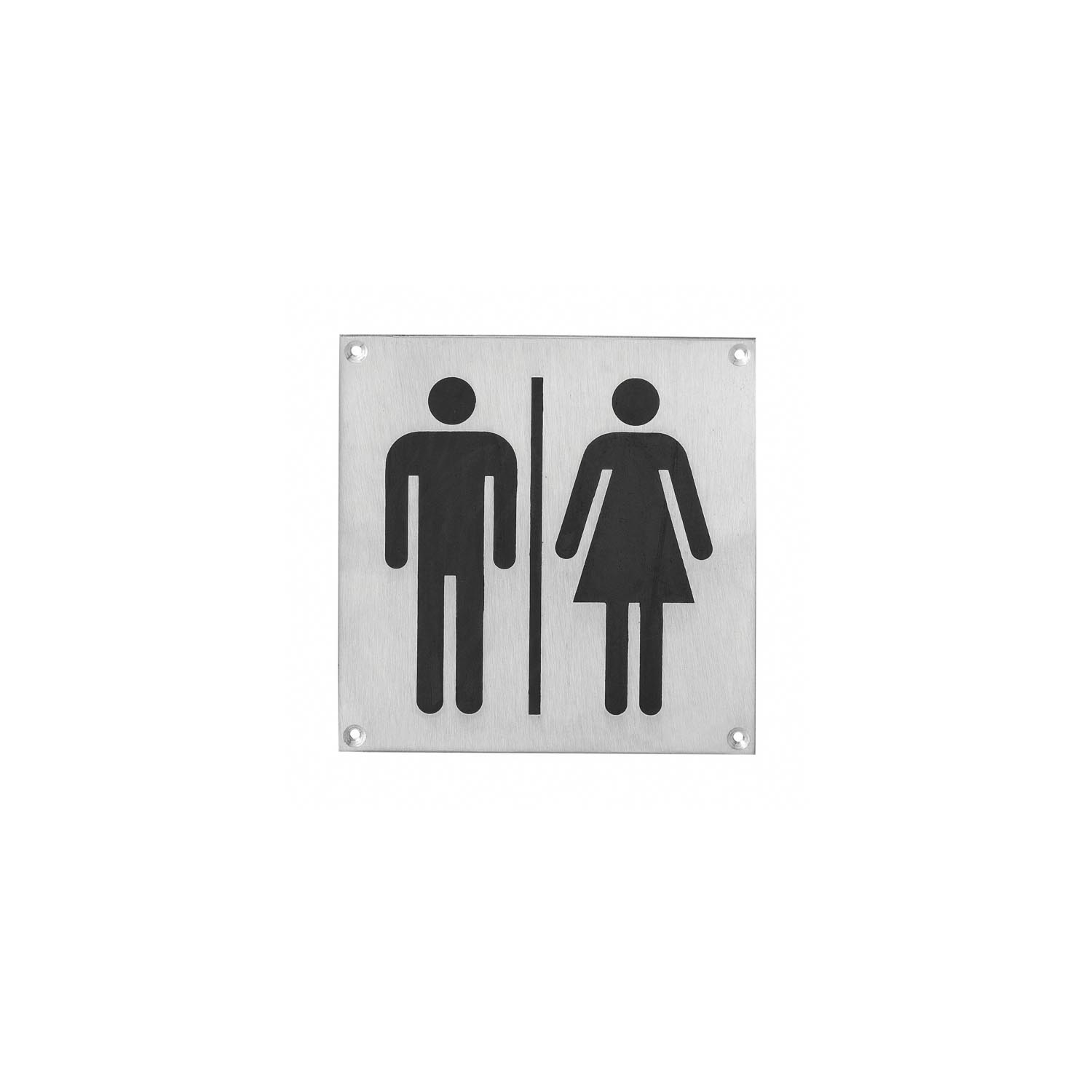 Pictogram groot dames-en-herentoilet vierkant RVS 0035.460042