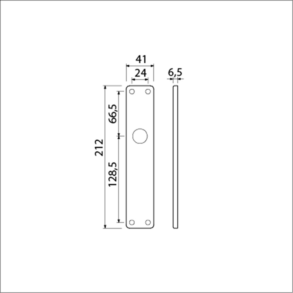 Krukgarnituur XL zwart 212-354 blind