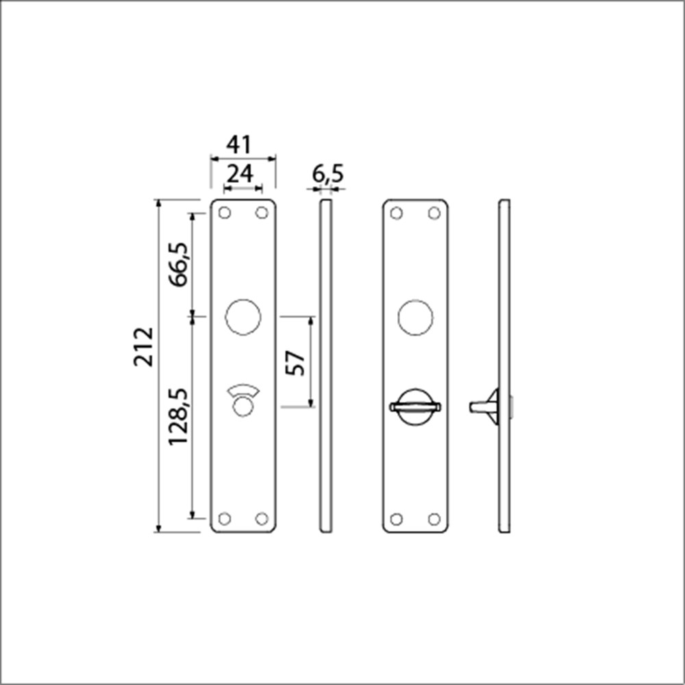 Krukgarnituur XL zwart 212-332 WC57/5