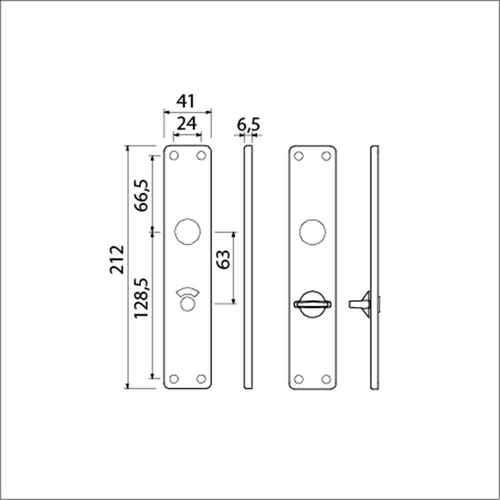 Krukgarnituur XL zwart 212-336 WC63/8