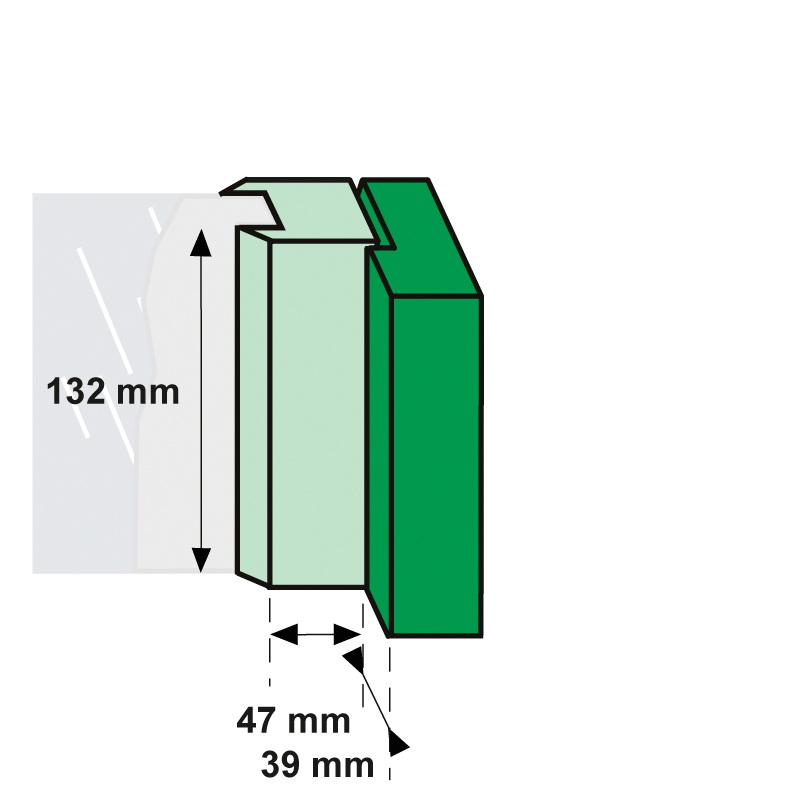 AXA Raamsluiting aluminium met drukknop links 33186192E - Deurbeslag-en-meer.nl