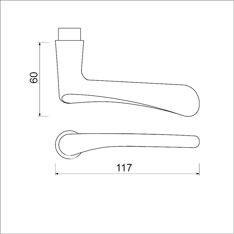 Krukgarnituur XL zwart 212-336 WC63/8