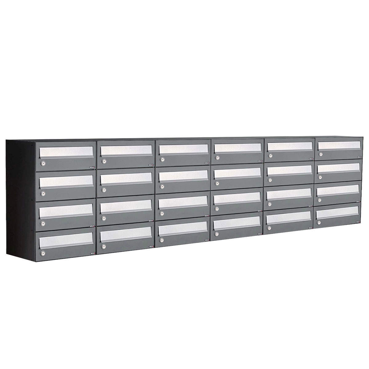 Postkastunit Hive set Antraciet 6-breed x 4-hoog - 40030065_6x4 - Deurbeslag-en-meer.nl