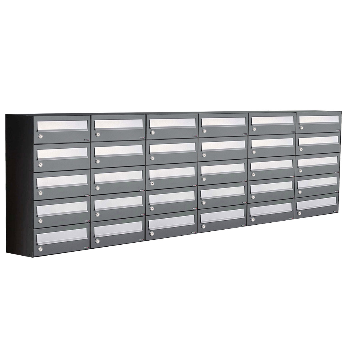 Postkastunit Hive set Antraciet 6-breed x 5-hoog - 40030065_6x5 - Deurbeslag-en-meer.nl