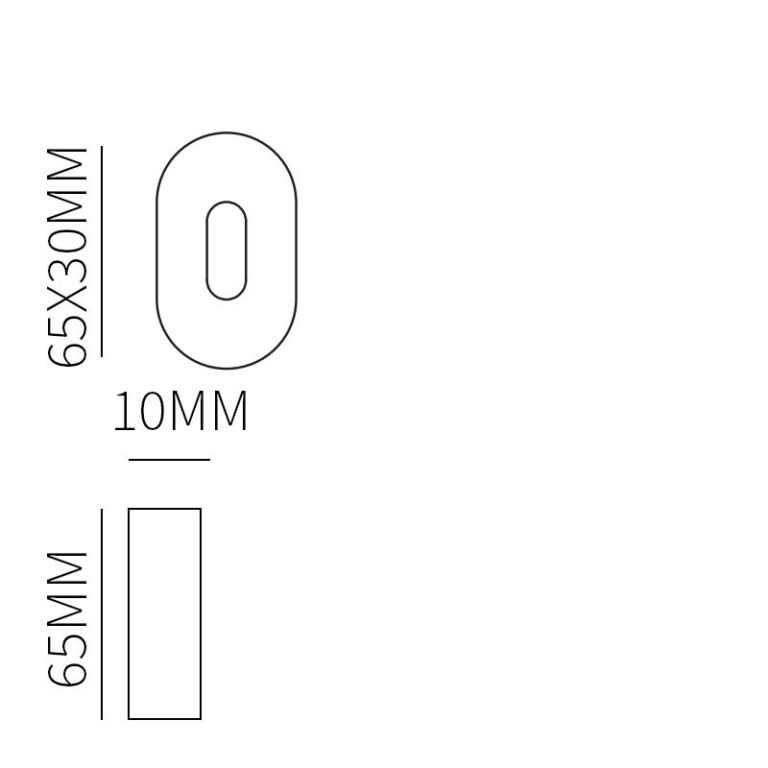 Sleutelrozet vario-ovaal RVS geschuurd 65x30x10mm-Deurbeslag-en-meer.nl