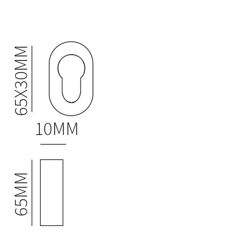 Cilinderrozet vario-ovaal RVS geschuurd 65x30x10mm-Deurbeslag-en-meer.nl