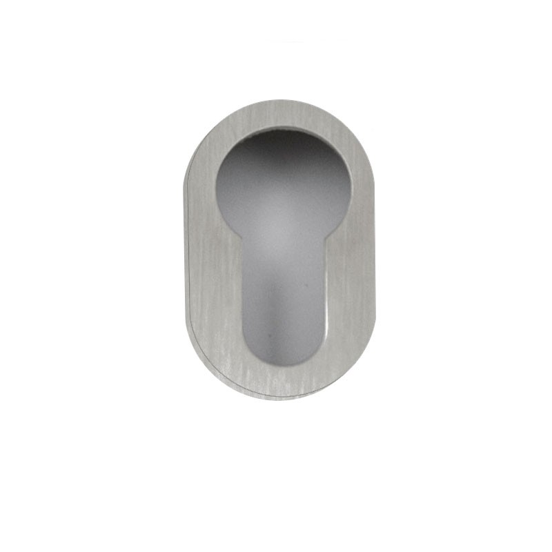 Minirozet cilindergat vario-rond RVS geschuurd 40x25x2mm-Deurbeslag-en-meer.nl