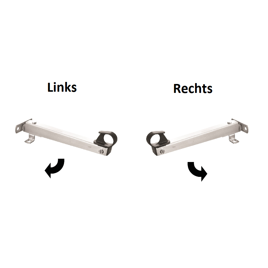 Axaflex raamuitzetter RVS 26cm links of rechts AXA 24802981E - 24803981E - Deurbeslag-en-meer.nl