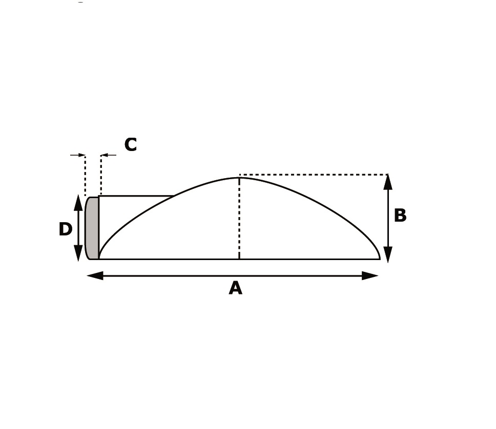 Deurstopper vloermodel 85x26mm zwart