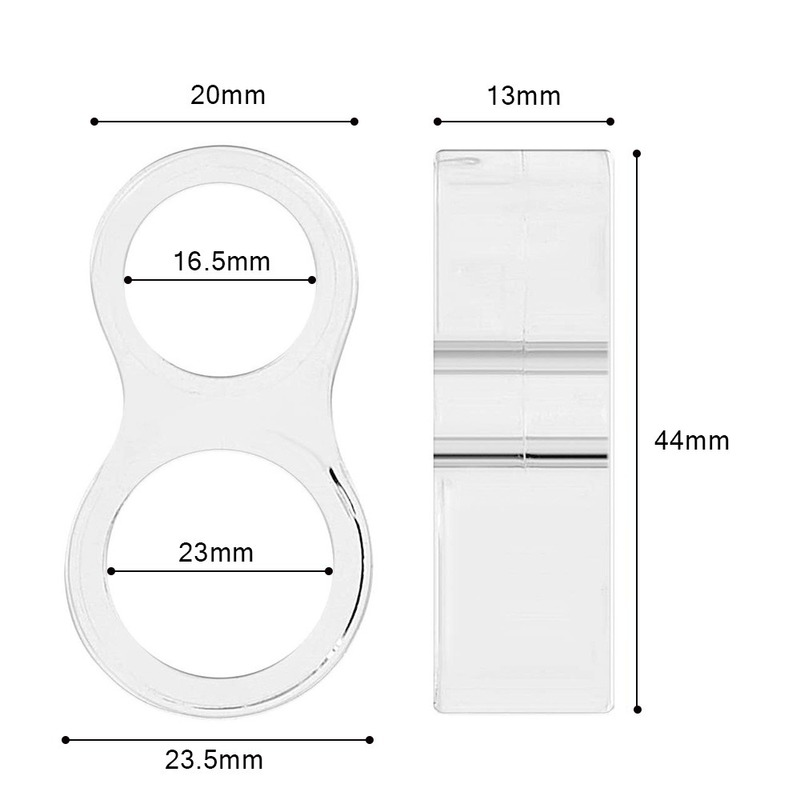 Deurbuffer transparant 16 + 23 mm