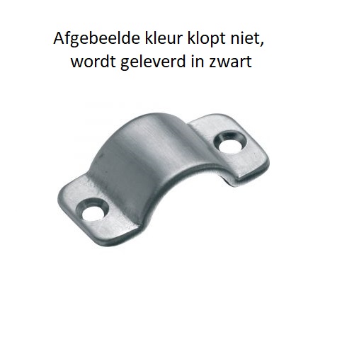 Geleideblokje halfrond t.b.v. krukespagnolet zwart Mi Satori W3000.9058.90 - Deurbeslag-en-meer.nl