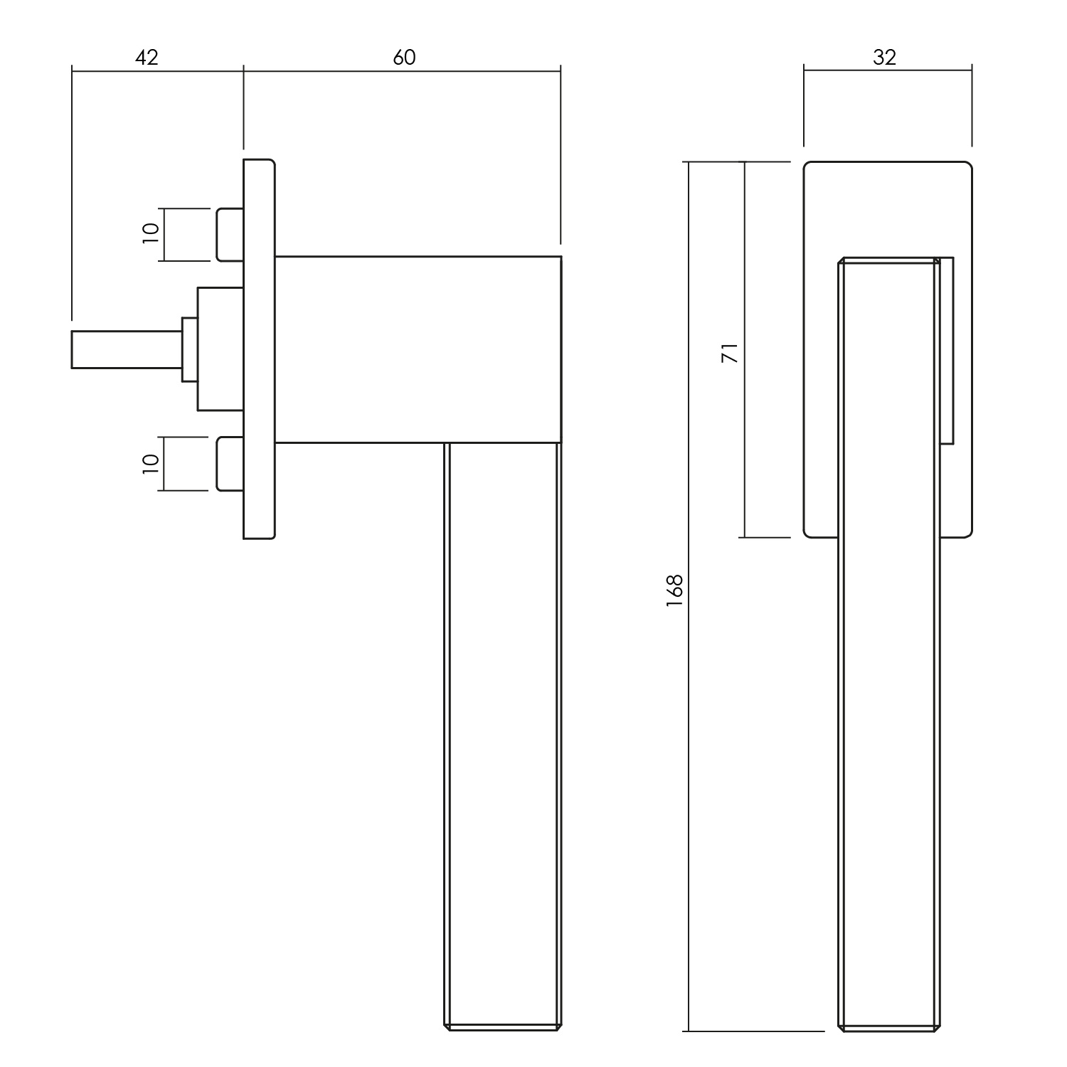 tek. Raamkruk Ice Cube chroom transparant -Olivari K223BC6 -Deurbeslag-en-meer.nl