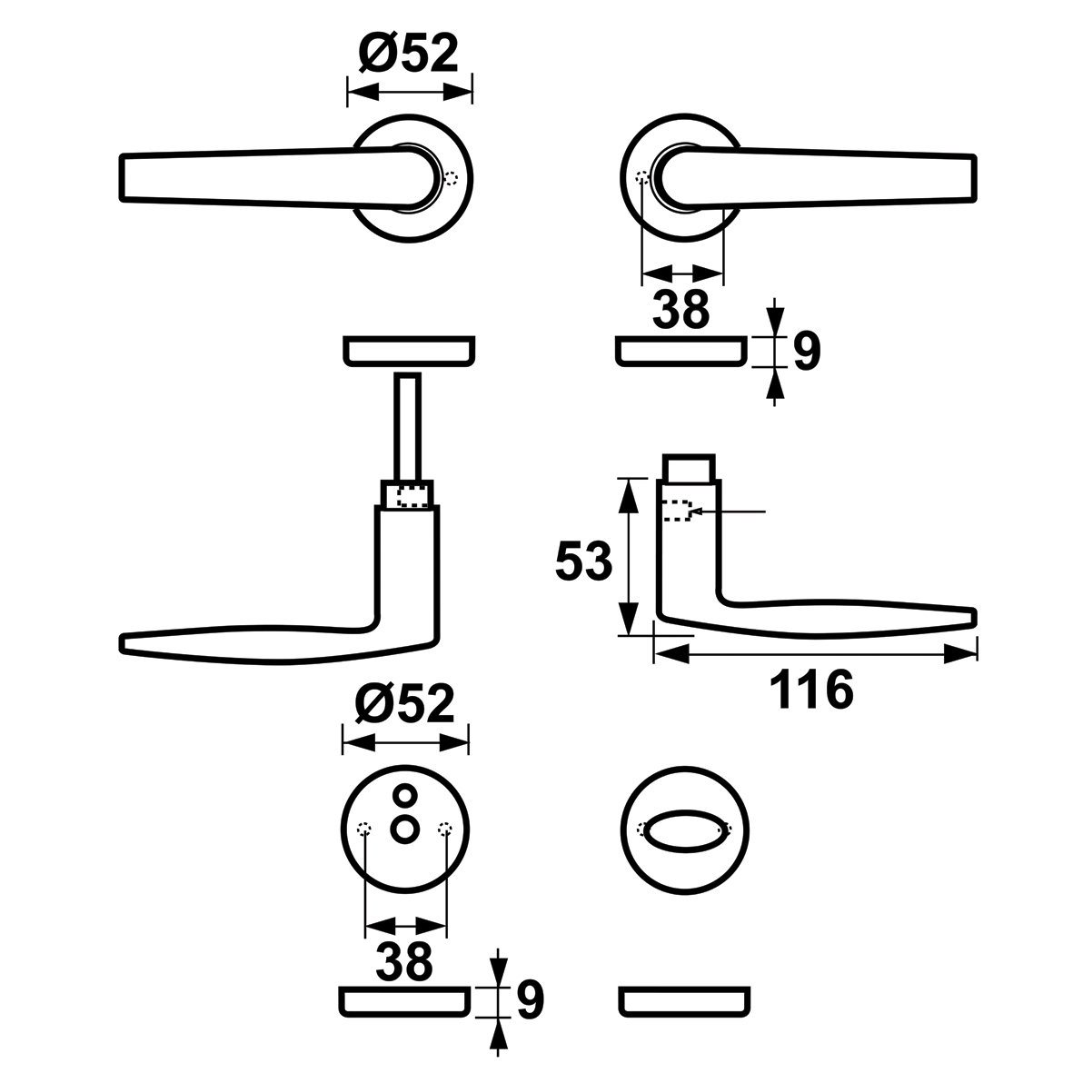 Krukgarnituur Curve klik F1 incl. WC-sluiting