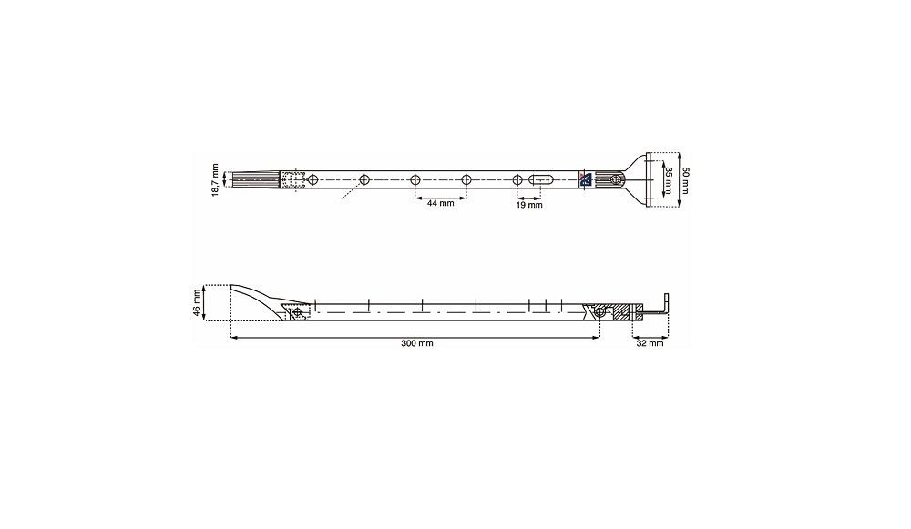 Raamuitzetter 30cm rvs-look verstelbaar - Deurbeslag-en-meer.nl