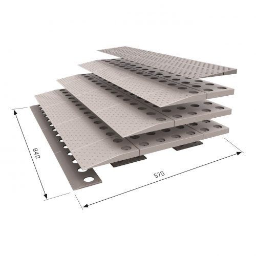 Secucare drempelhulp 570x840mm Set 4 grijs/bruin 8025.010.40 - 8714199507456_06 - Deurbeslag-en-meer.nl