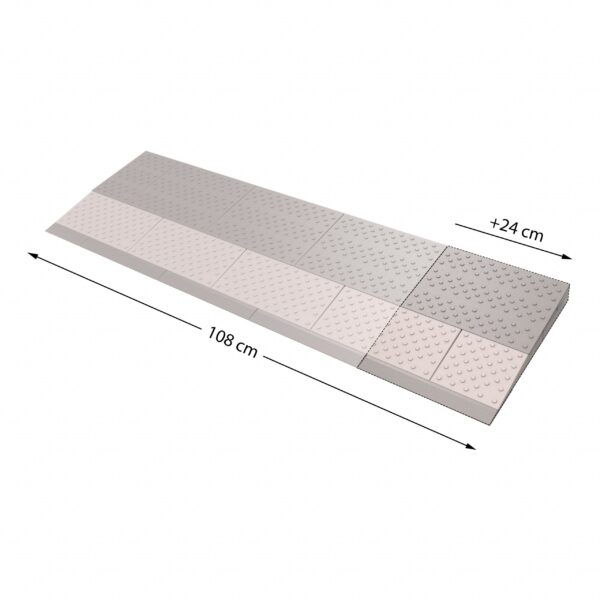 Drempelhulp verbredingsset 2 Grijs/Bruin 330x240 mm SecuCare - Deurbeslag-en-meer.nl