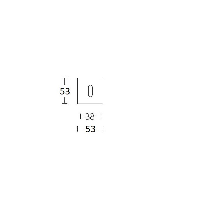 Sleutelplaatje-mat-zwart-53x53mm - DEM060QBBZ - Deurbeslag-en-meer.nl