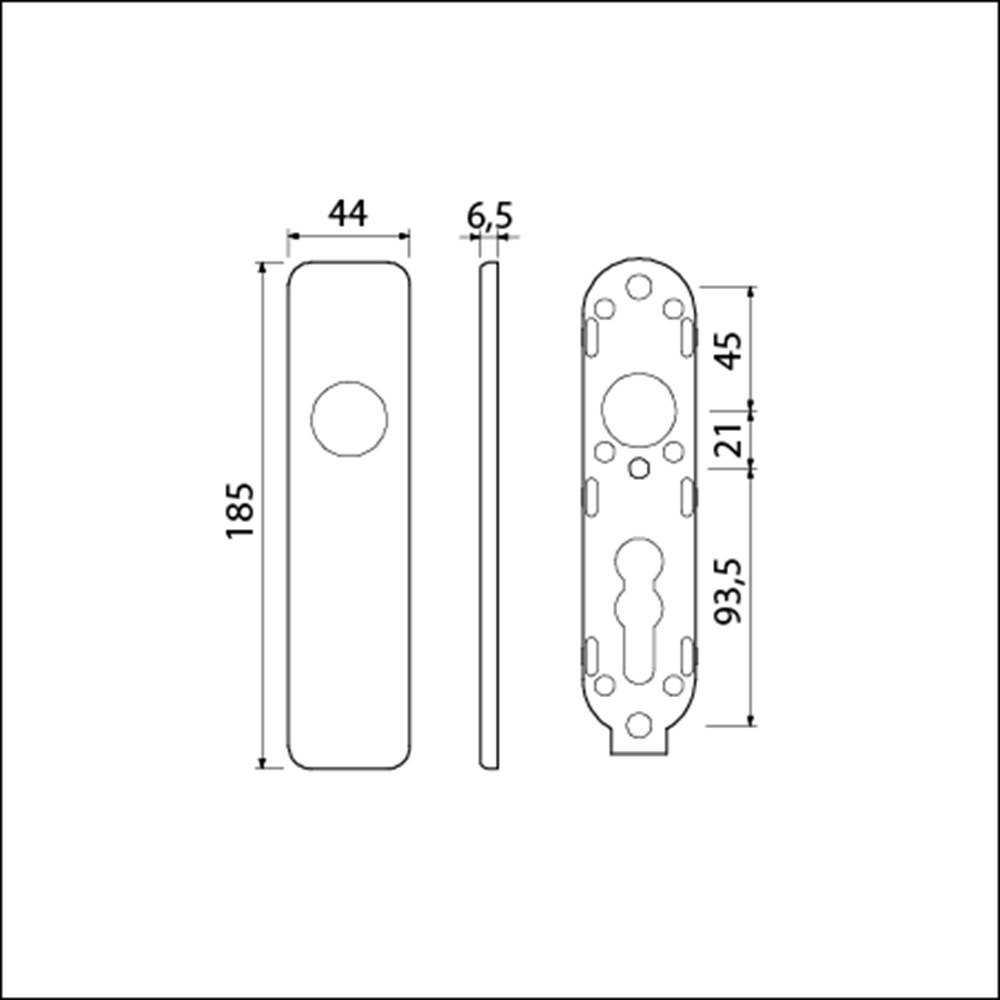 AMI Kortschild klik 185/44 F1 Blind