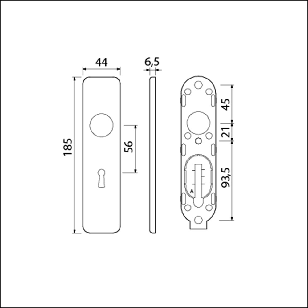 AMI Kortschild klik 185/44 F1 SL56