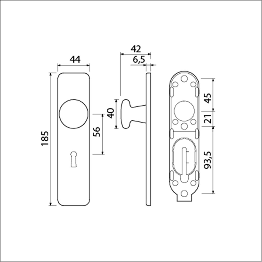 AMI Knopschild klik 185/44 F1 SL56