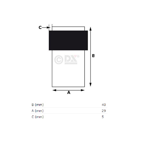 Tek. Deurstopper vloer RVS vlak 29x50mm Dulimex 0526.300.2296 - Deurbeslag-en-meer.nl