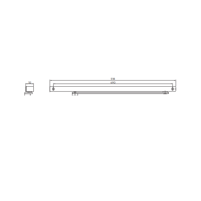 Tek. Dorma standaard glijarm zwart G-N XEA tbv TS98 57010019 - Deurbeslag-en-meer.nl