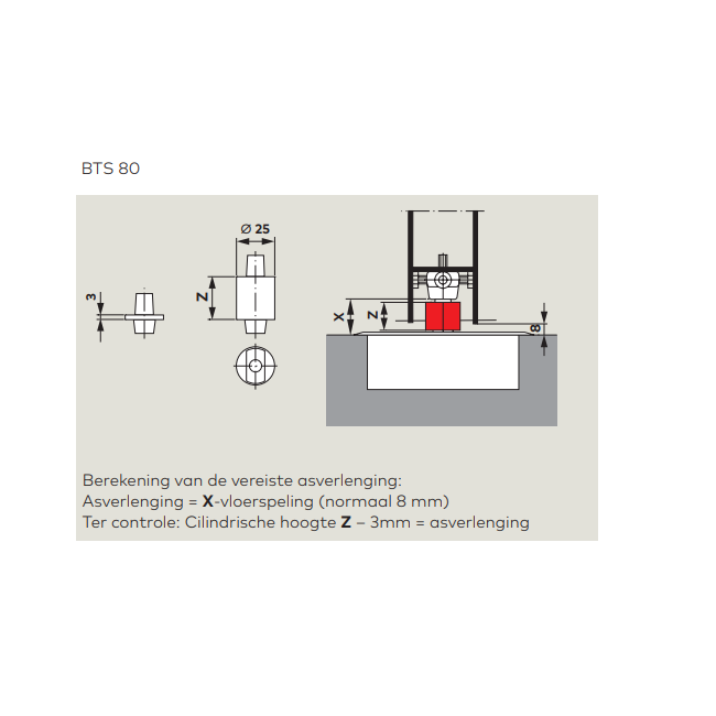 Tek. Dorma vloerveer BTS80_2 - Deurbeslag-en-meer.nl