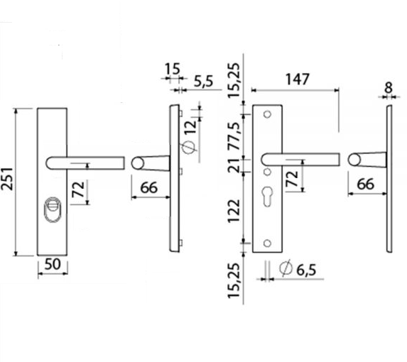 Tek. Krukgarnituur zwart 251_50 PC72 + kruk 374