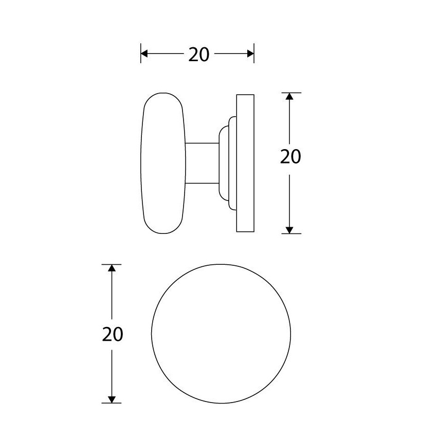 Tek. Meubelknop Fungo 30mm matzwart Mi Satori W3000.8011.90 - Deurbeslag-en-meer.nl