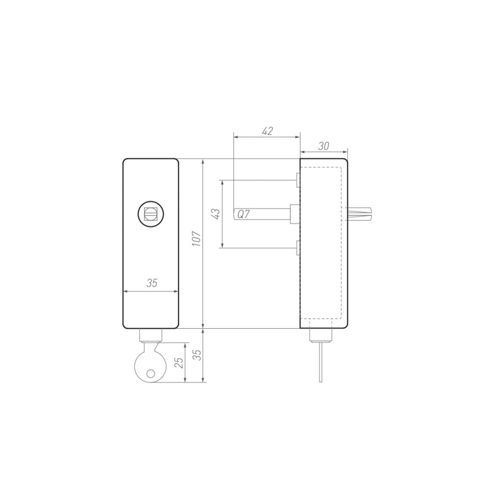 Tek. Raamkruk afsluitbaar PURE zwart L-model 10532_1 - Deurbeslag-en-meer