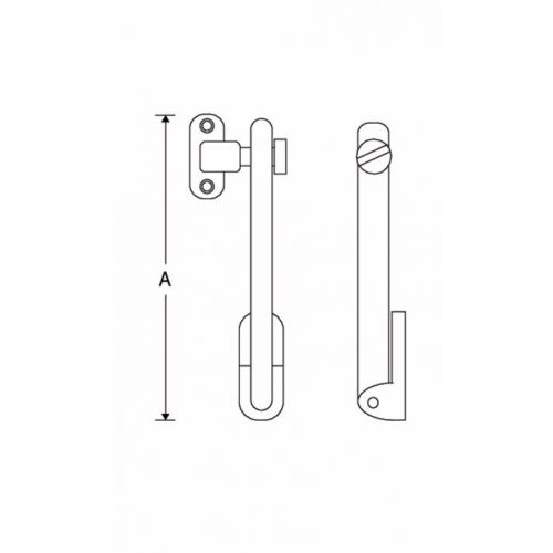 Tek. Raamschaar Oxford zwart 120mm W7270.5514.90 - Deurbeslag-en-meer.nl