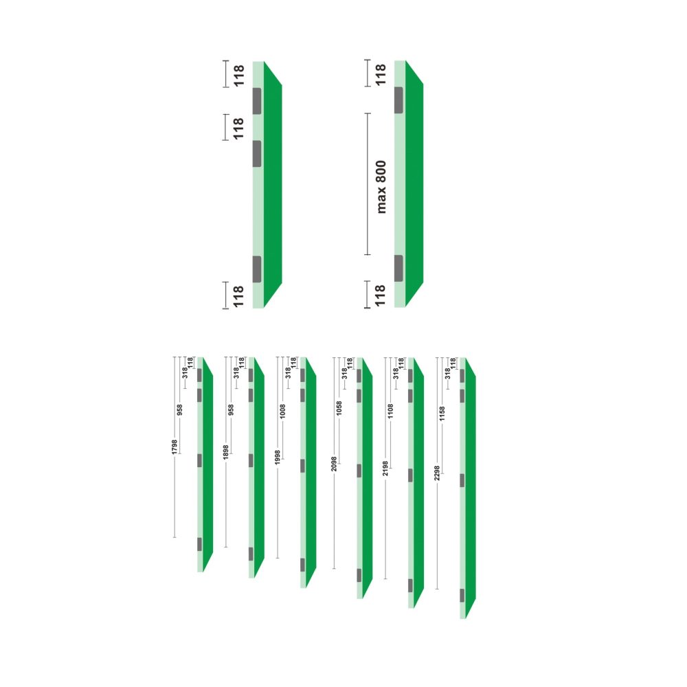 Tek. Veiligheidsscharnier Easyfix 3mm 89x150mm zwart 16871556VE_1 - Axa - Deurbeslag-en-meer