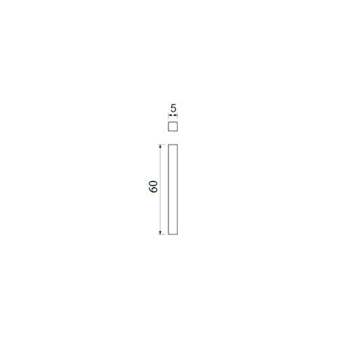 Tek. WC-stift 5x5x60mm 0099.975680 - Deurbeslag-en-meer.nl