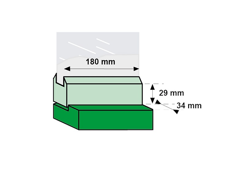 Axaflex raamuitzetter wit 16cm 26472074E - Deurbeslag-en-meer.nl