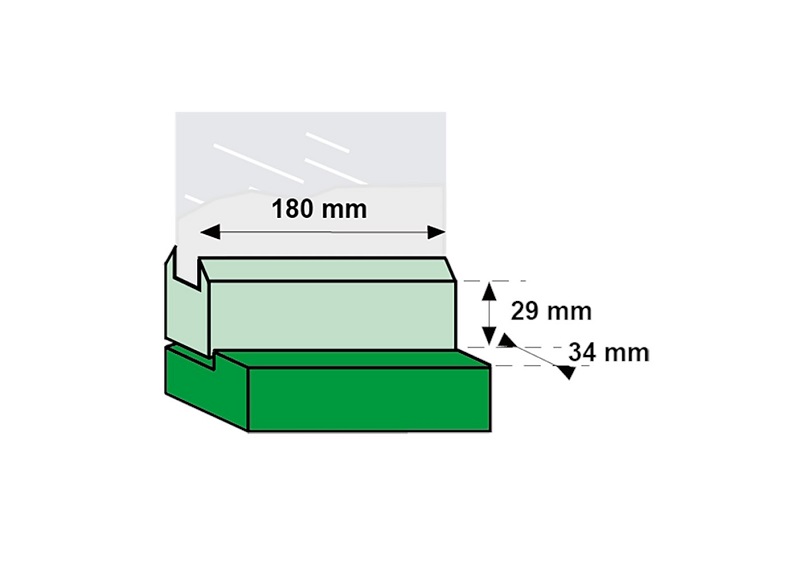 Axaflex raamuitzetter grijs 16cm 26402019 - Deurbeslag-en-meer.nl