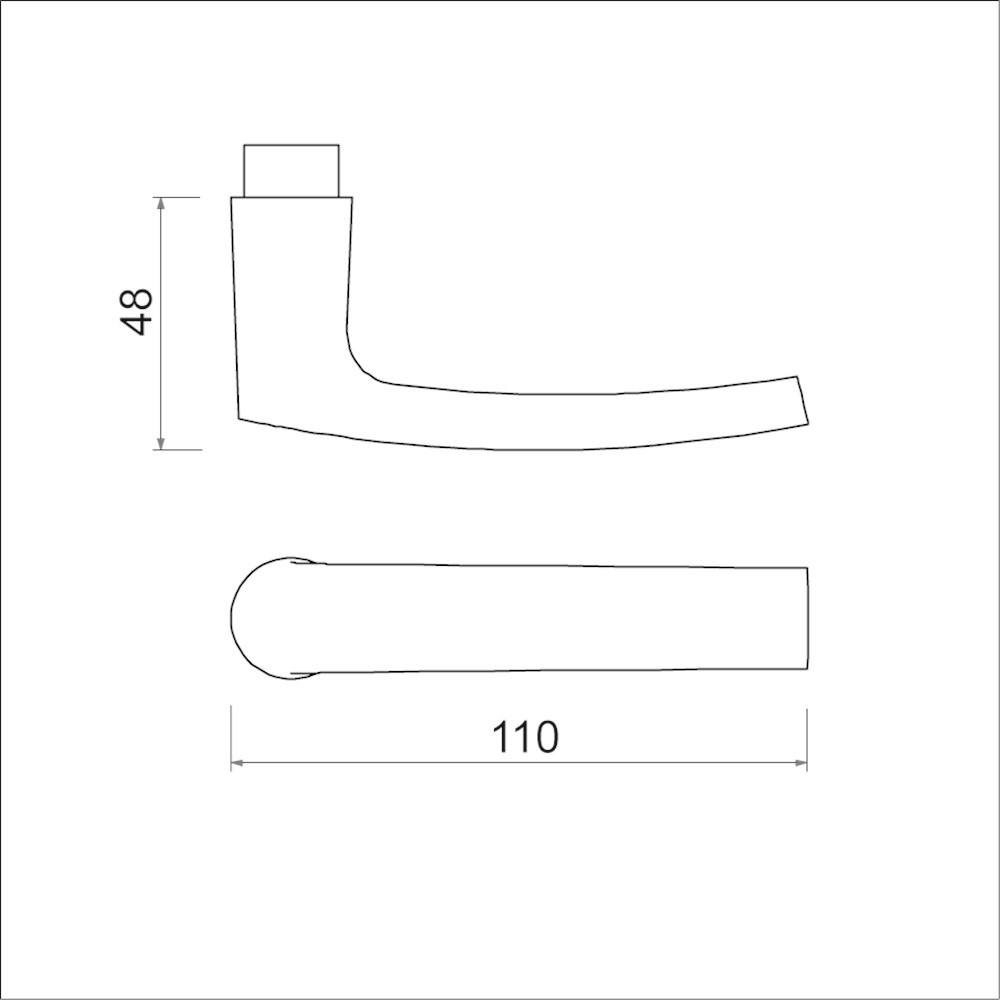 Kruk AMI 332 zwart (RAL9005) gatdeel